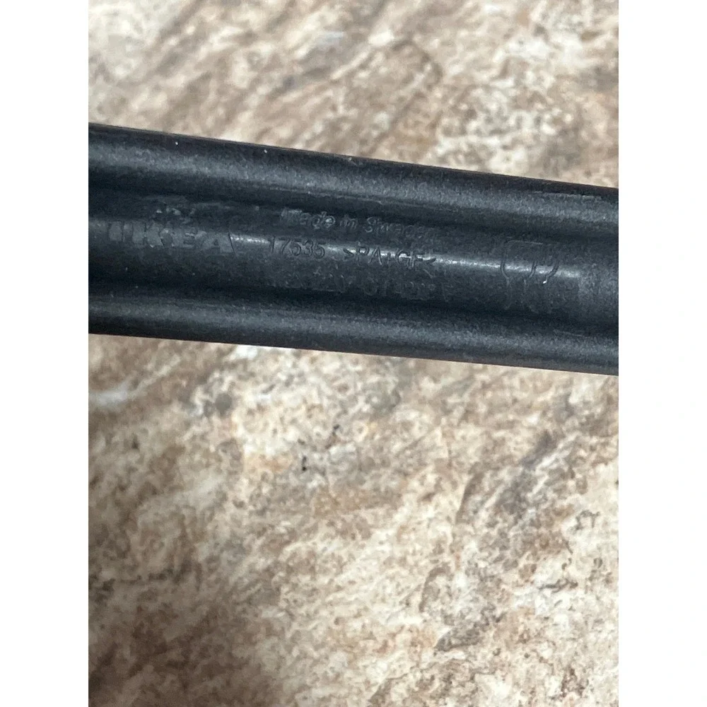 IKEA 17535 Black Nylon Cooking Spoon Made in Sweden Slotted Handle 9.75 inch